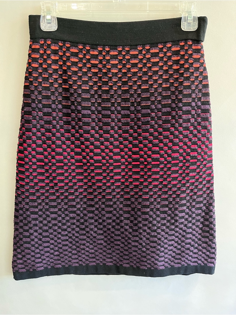 MISSONI Purple Ombré Knit A-Line Pencil Skirt